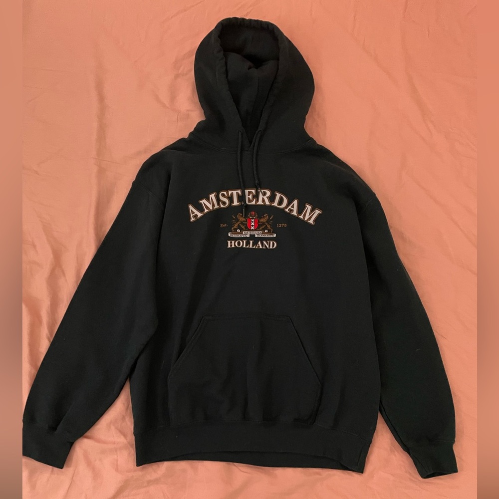 vintage style amsterdam holland hoodie